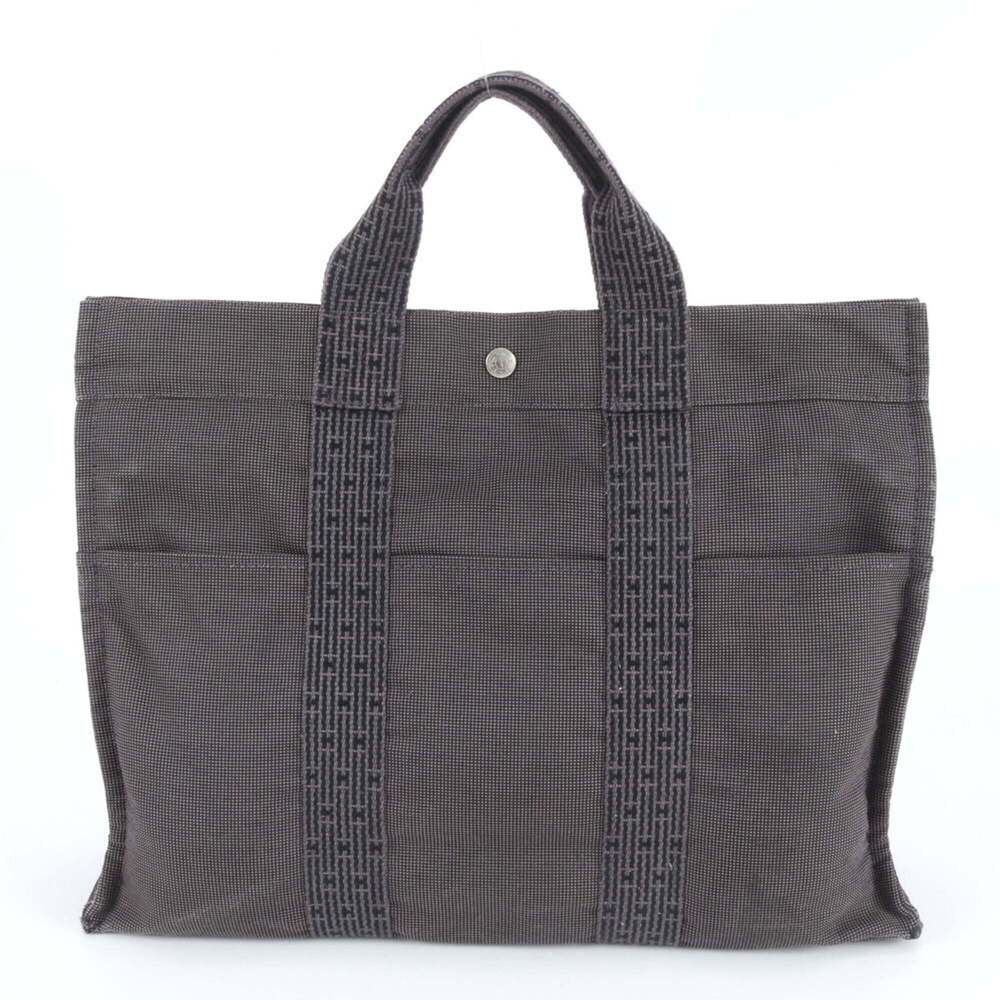 Hermes Herline MM Tote Bag, Handbag, Shoulder Gray, Men's